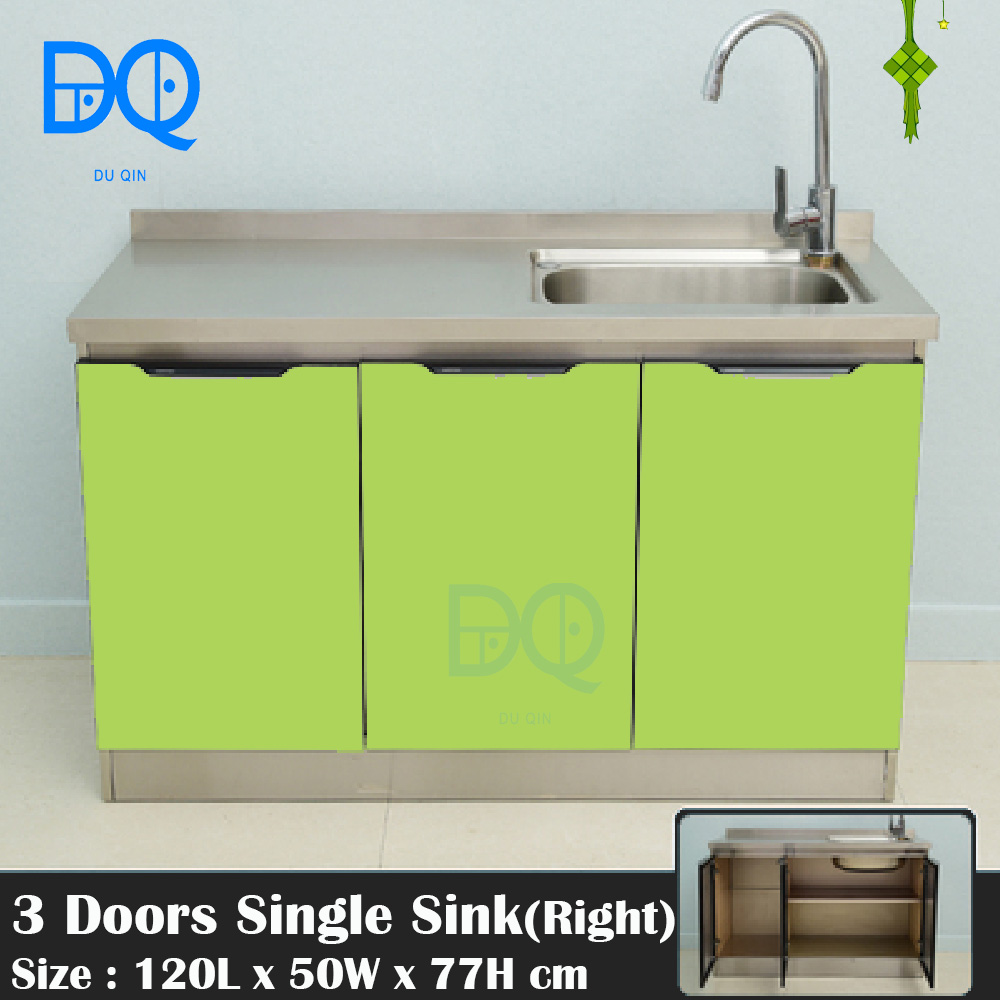 Grand Kitchen Stainless Steel Tempered Glass Door (Apple Green