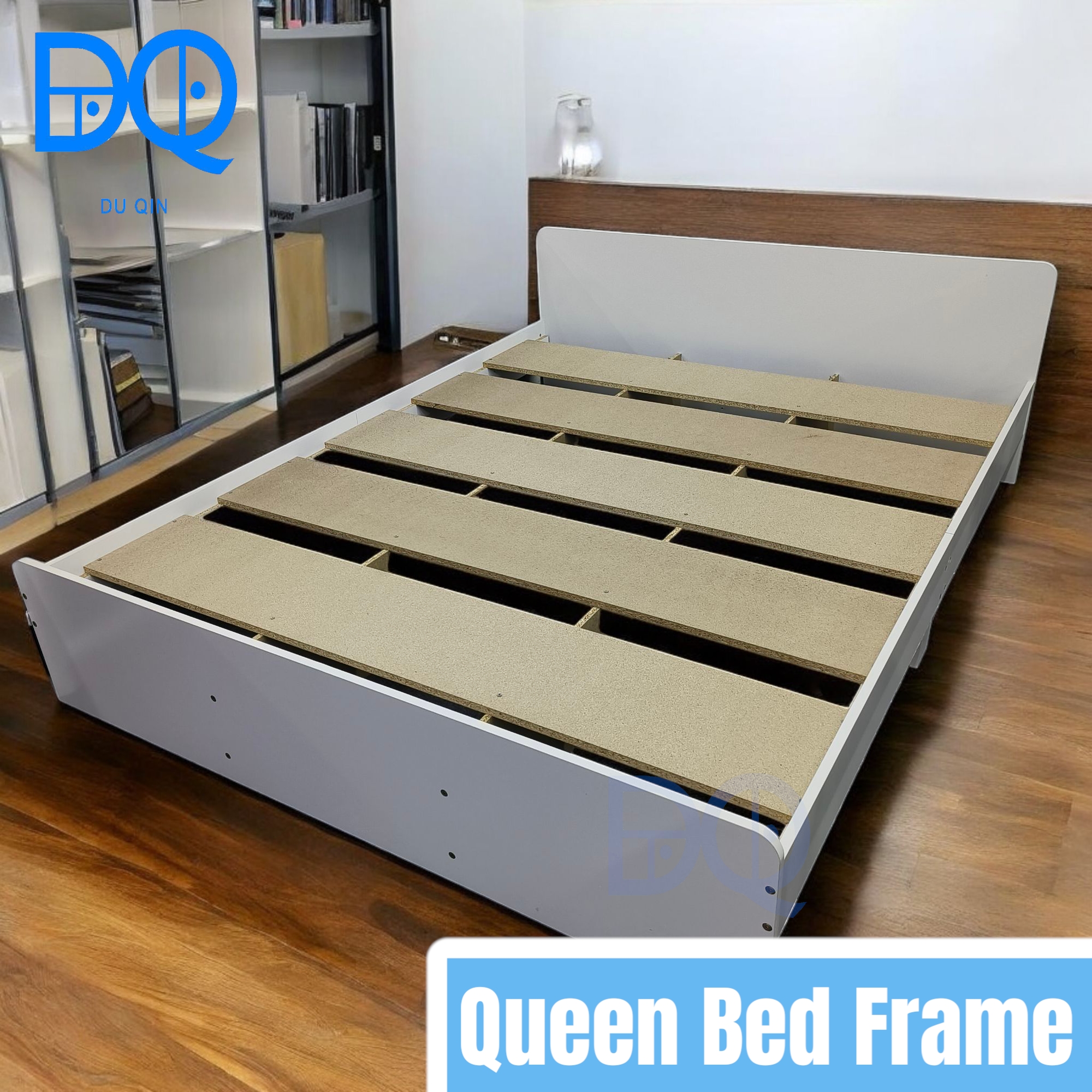 Du Qin Queen Size Wood Bed Frame