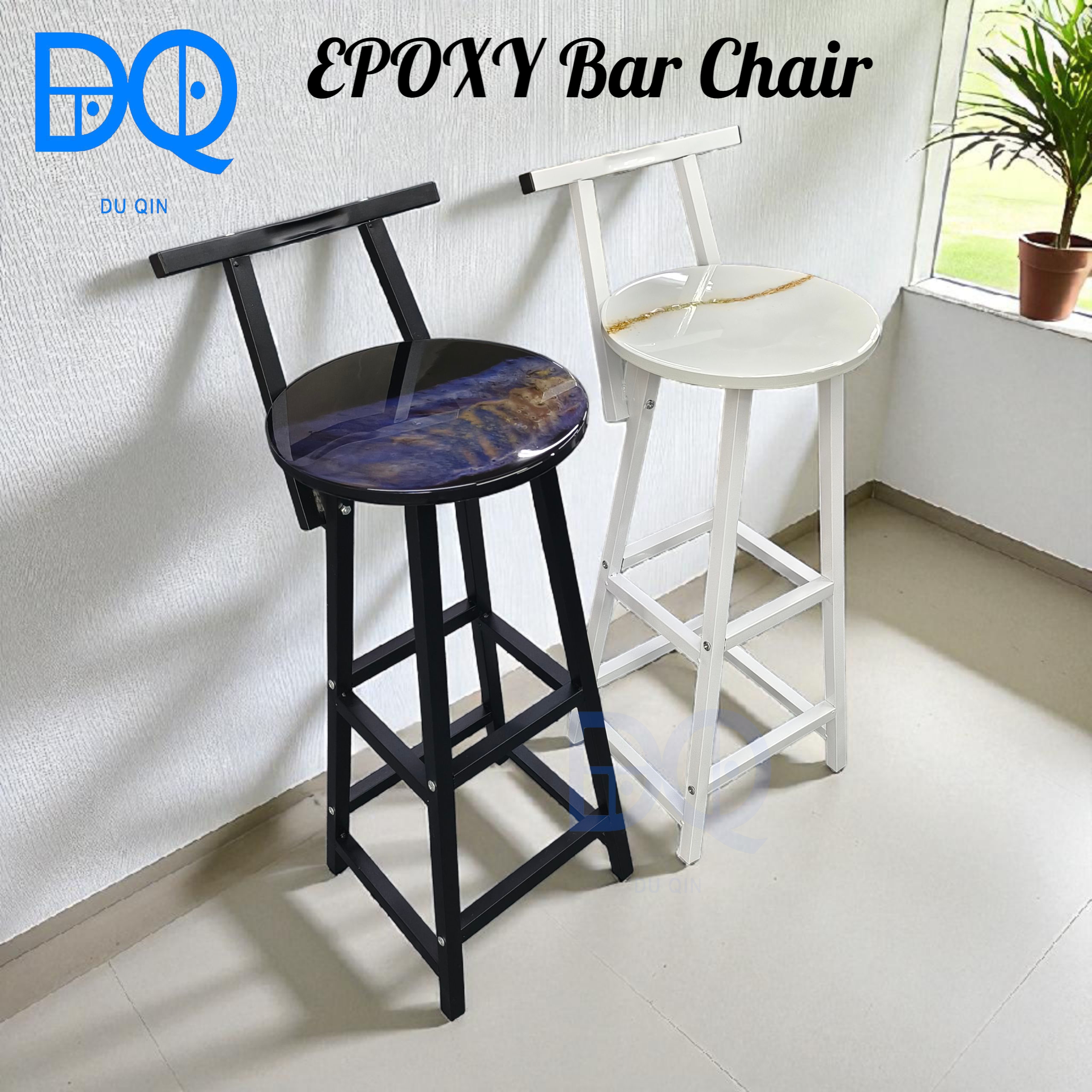 Du Qin Epoxy Bar Chairs